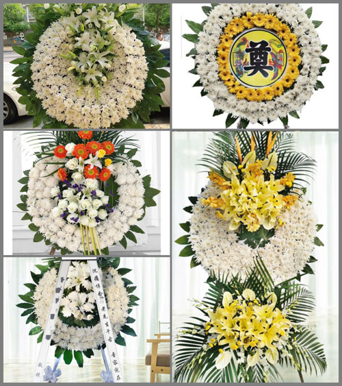 湖北黄冈市黄梅县下新镇李河村花圈速递